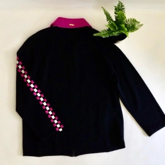 St. John Sport Santana Knit Track Jacket Small - Picture 6 of 9